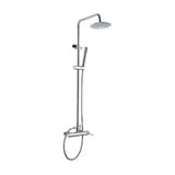 Built in wall shower column chrome finish modern design stick Milos by Imex