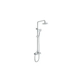 Columna extensible de ducha con un diseño moderno de acabado cromado y blanco Elba de Imex