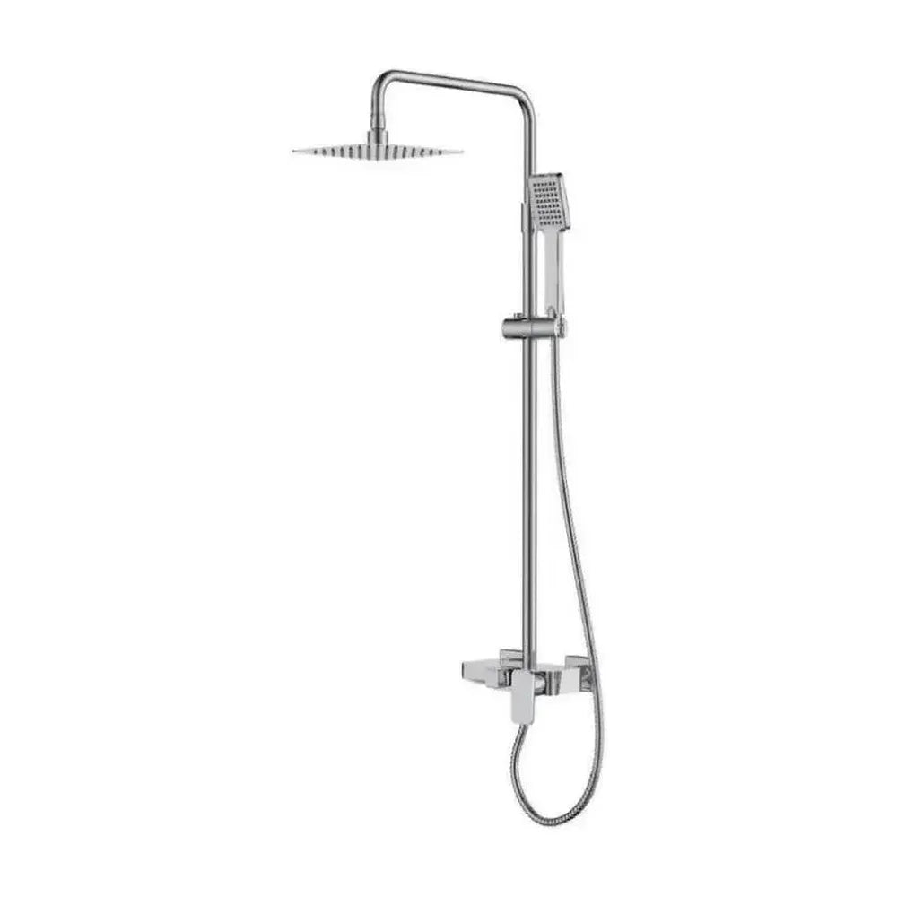 Columna para bañera con un diseño moderno y extensible de acabado cromado Saona de Imex Imex