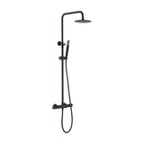 Coluna de banho IMEX LINE BTD038-B/NG com misturadora termostática para banheira e duche, acabamento em preto mate