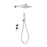 Concealed shower set modern chrome finish contemporary design Suecia by Imex