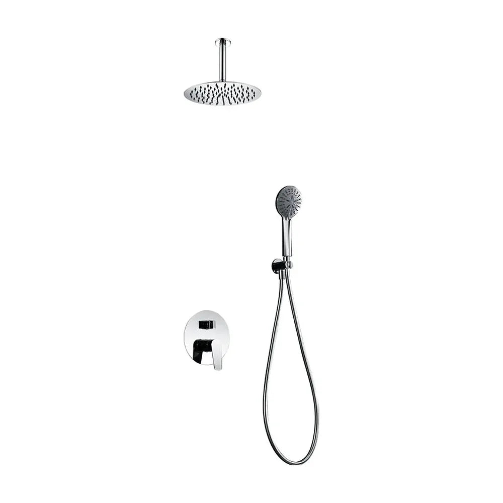 Conjunto de ducha empotrado monomando acabado cromo Bruselas Imex Imex