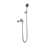 Ensemble de douche monocommande en laiton avec finition chromée et flexible acier Belgica Imex