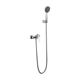 Ensemble de douche monocommande en laiton avec finition chromée et flexible en acier Belgica Imex