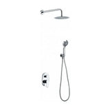 Conjunto de pared para ducha de diseño minimalista con un acabado cromado Oslo de Imex