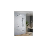 IMEX ARUBA GPA015 Douche murale encastrée au design moderne, finition chromée