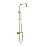Conjunto ducha monomando Bless oro cepillado Imex