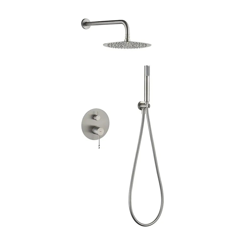 Conjunto ducha monomando empotrado Bless níquel cepillado Imex Imex