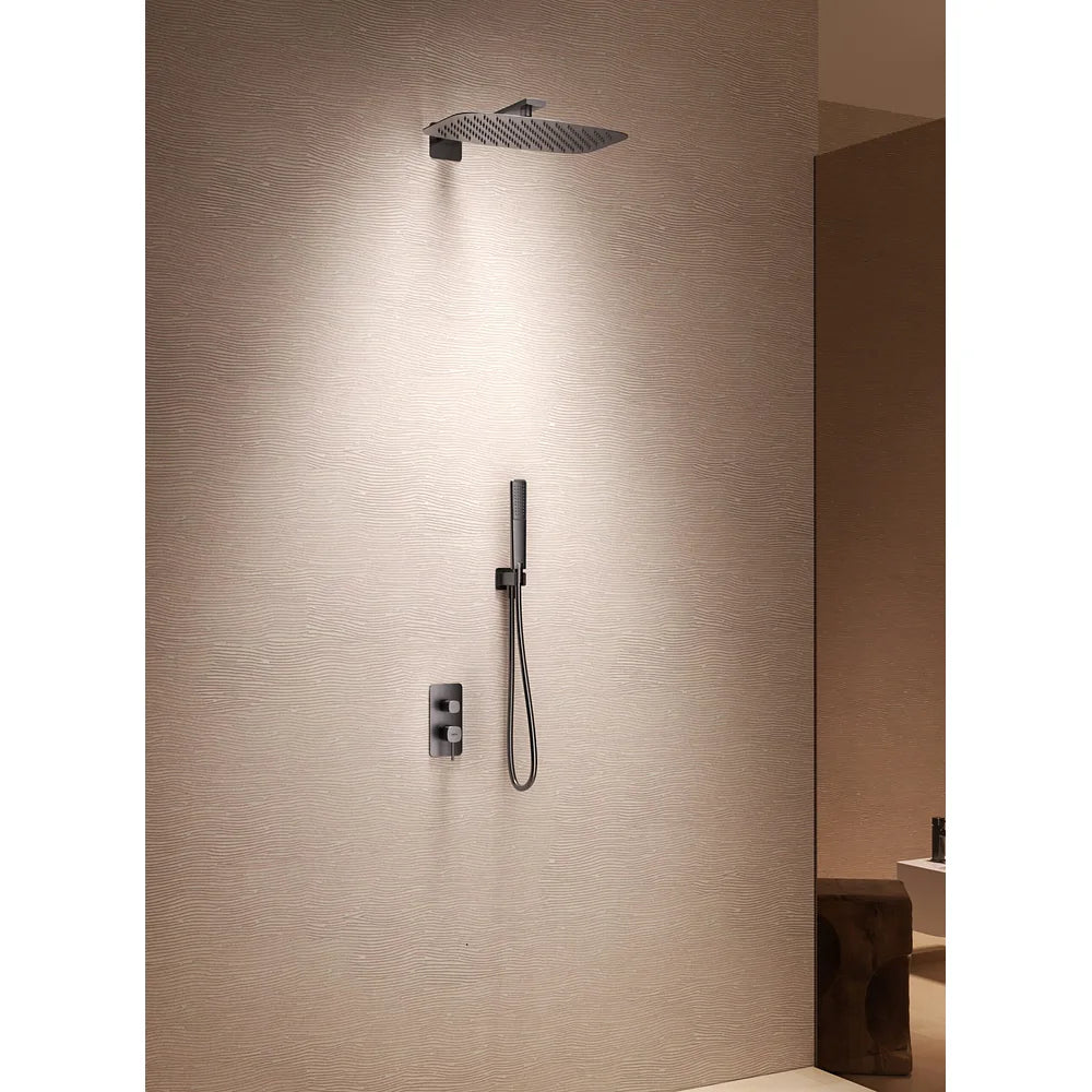Plano o detalle técnico de CONJUNTO DUCHA MONOMANDO EMPOTRADO FIRENZE NÍQUEL CEPILLADO IMEX (vista 3)