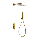 Conjunto Ducha Monomando Empotrado Firenze Oro Cepillado Imex