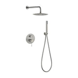 Conjunto ducha monomando empotrado Genova níquel cepillado Imex