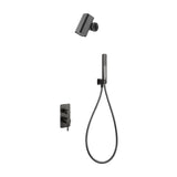 Conjunto Ducha Monomando Empotrado Toscana Con Rociador Tube Imex Black gun metal