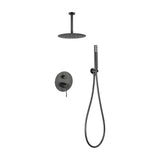 Conjunto ducha monomando empotrado Piamonte black gun metal Imex