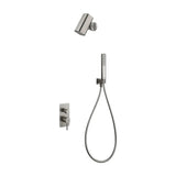 Conjunto Ducha Monomando Empotrado Toscana Con Rociador Tube Imex Níquel