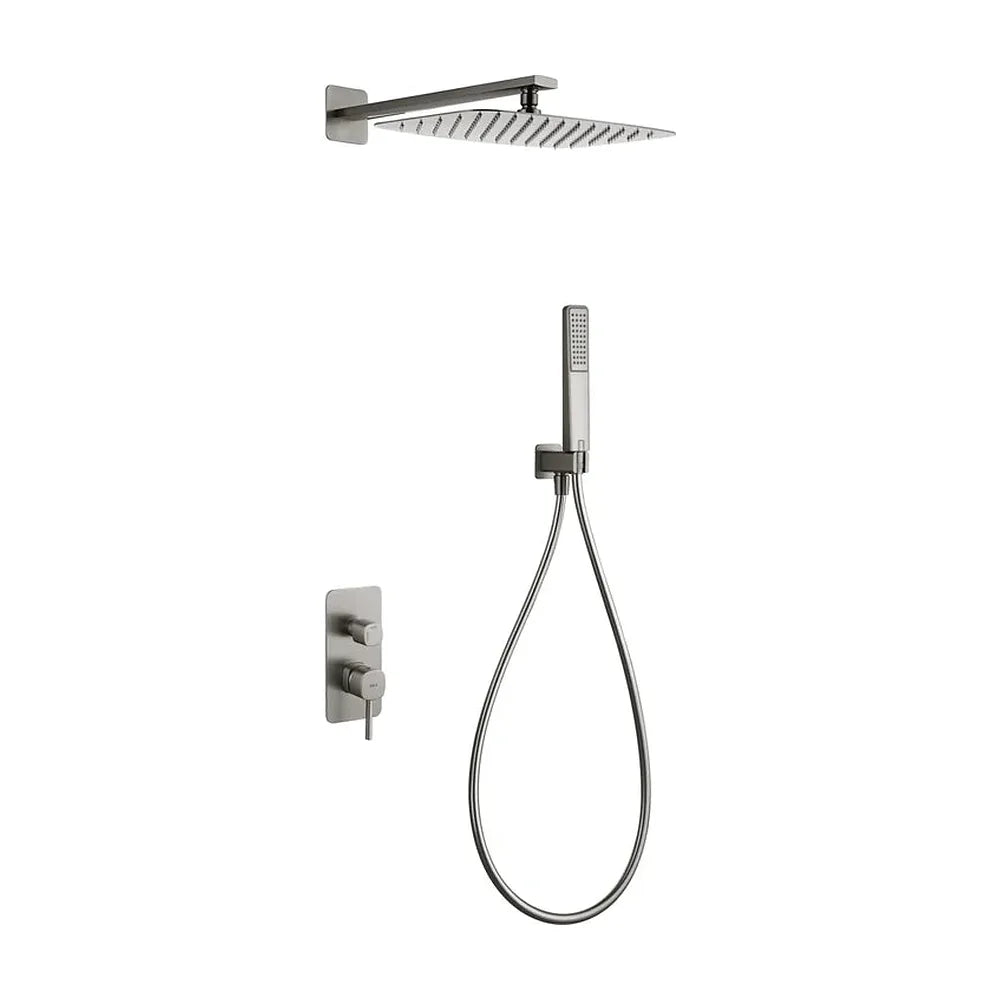 Conjunto ducha monomando empotrado Toscana níquel cepillado Imex Imex