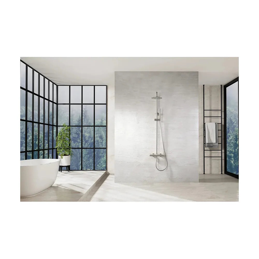 Vista principal de Conjunto Ducha Monomando Monza Níquel Cepillado Imex