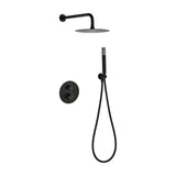Conjunto ducha termostático empotrado Bless negro mate Imex