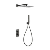 Conjunto Ducha Termostático Empotrado Firenze Black Gun Metal Imex