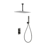 Conjunto ducha termostático empotrado Sassari black gun metal Imex