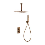 Conjunto Ducha Termostático Empotrado Sassari Oro Rosa Cepillado Imex
