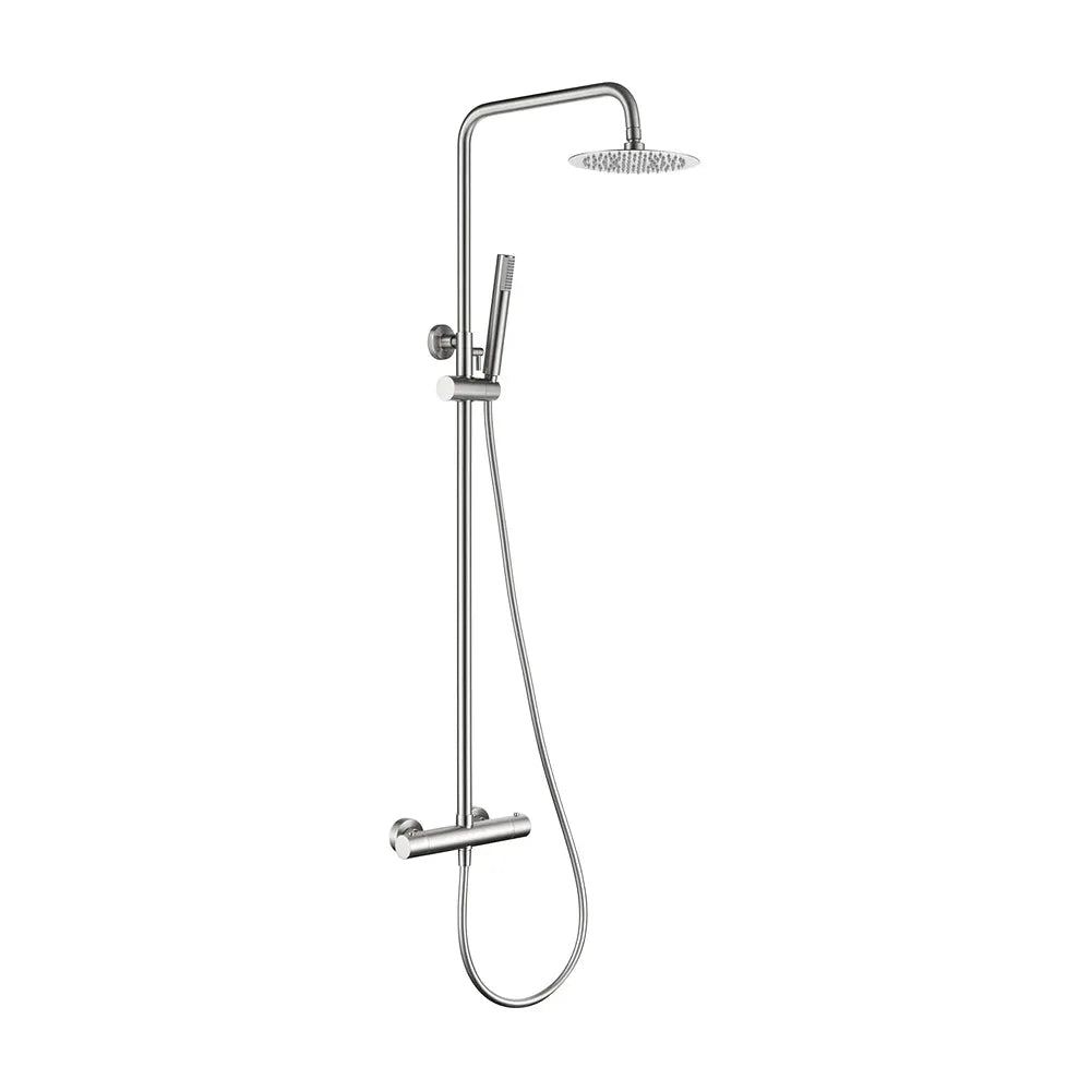 Conjunto ducha termostático Monza níquel cepillado Imex Imex