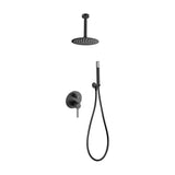 Matte black modern single lever shower set thalos stick Milos by Imex