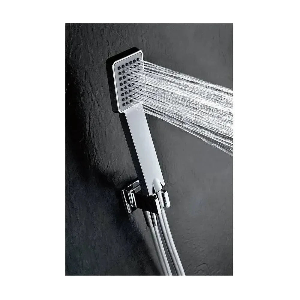 Vista principal de Conjunto para ducha con un rociador de techo de diseño moderno con un acabado cromado Gales de Imex