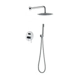 Concealed shower set built in with elegant chrome finish Line by Imex