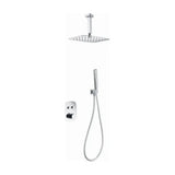 Thermostatic shower set 3 modules modern design chrome finish feroe Hidra by Imex