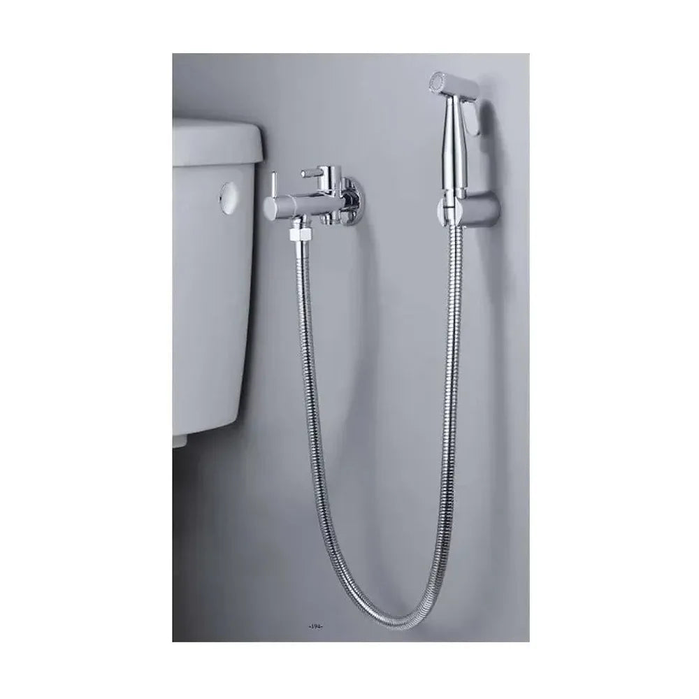Vista principal de Ducha higiénica con grifo monomando de mango flexible con un acabado cromado Ness de Imex