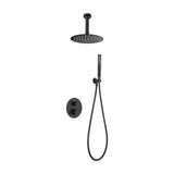 Ducha Termostática Empotrada Imex Salerno Negro Mate