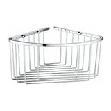 Stainless steel triangular bathroom corner shelf chrome finish Imex