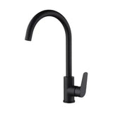 IMEX Belgica GCZ044/NG Mitigeur de cuisine rond en laiton avec finition noir mat belgica