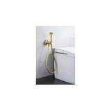 IMEX LINE RDD038/OC Mitigeur monocommande encastré pour bidet avec poignée et flexible, finition or brossé