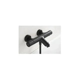 IMEX ECO-KENT BTK017-4ECO/NG Robinet thermostatique bain-douche en laiton avec finition noir mat