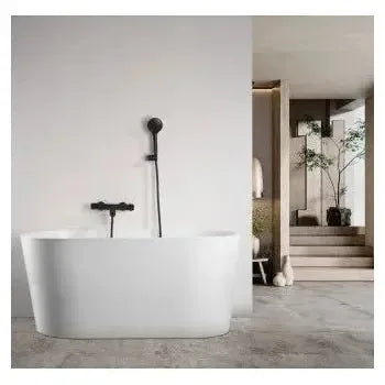 Vista principal de Grifería termostática para bañera y ducha hecha de latón con acabado negro mate Eco-kent de Imex