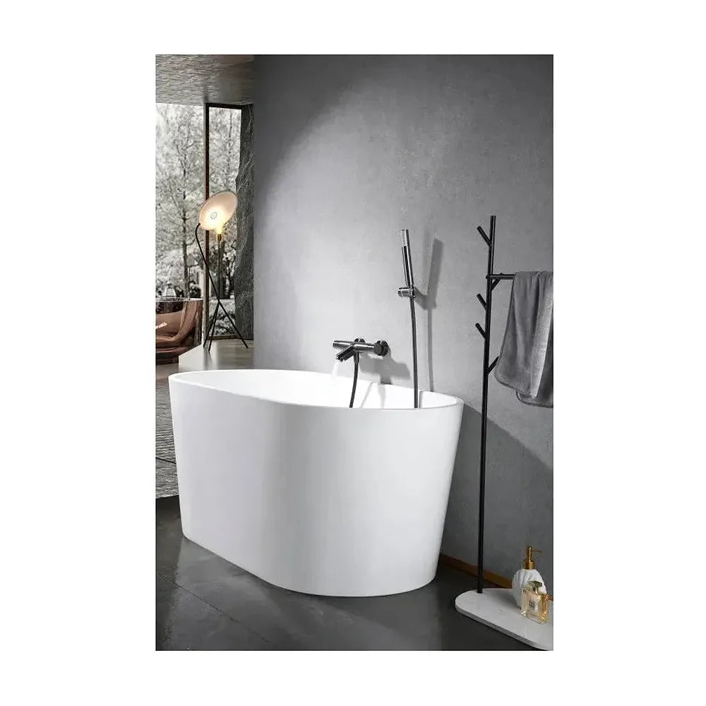 Vista principal de Grifería termostática para bañera y ducha hecha de latón con acabado negro metalizado Monza de Imex