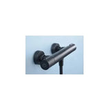 IMEX ECO-KENT BTK017-5ECO/NG Robinet de douche thermostatique en laiton avec poignée et flexible en finition noir mat