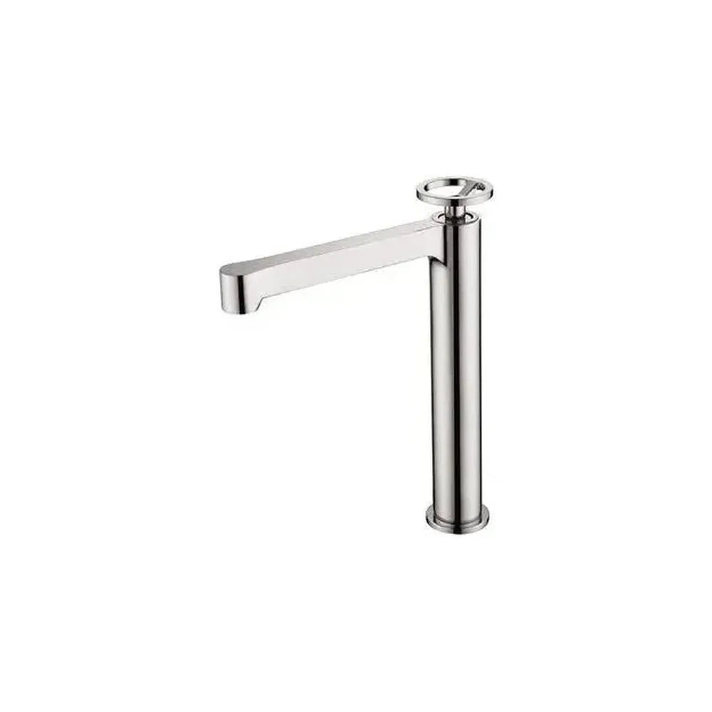 Grifo alto monomando de lavabo fabricado en latón con cierre cerámico de acabado cromado Olimpo de Imex Imex