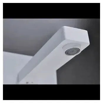 Vista lateral y perspectiva de Grifo de acabado blanco mate monomando de pared con cartuchos cerámicos de 35 mm Suiza de Imex