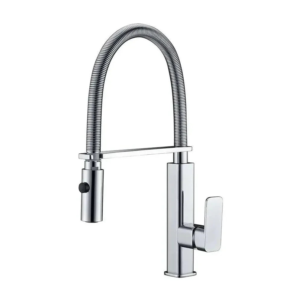 Grifo de cocina monomando con caño alto fabricado en latón cromado Toulouse de Imex Imex