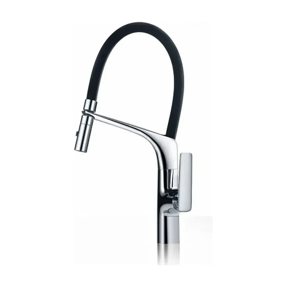 Grifo de cocina monomando de caño alto acabado ccromado y negro mate Lanzarote de Imex Imex