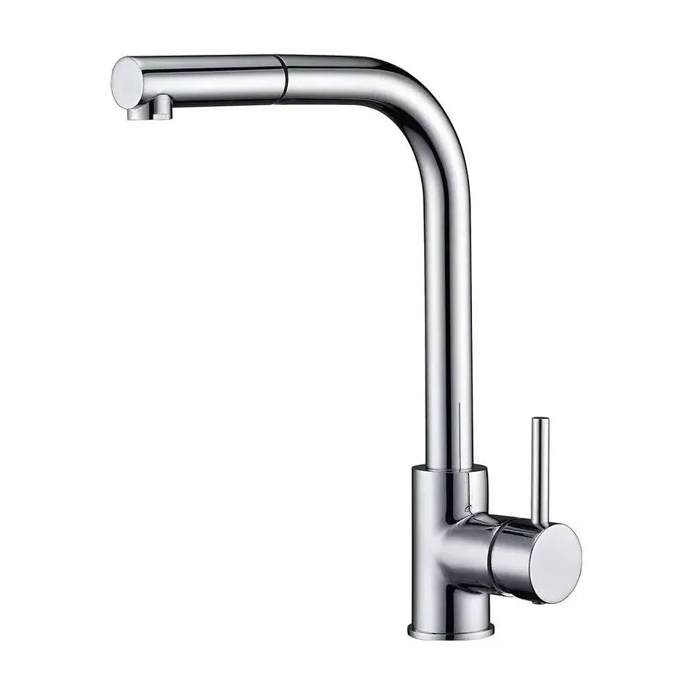 Grifo de cocina monomando de caño alto con manguera con teleducha cromada Malta de Imex Imex