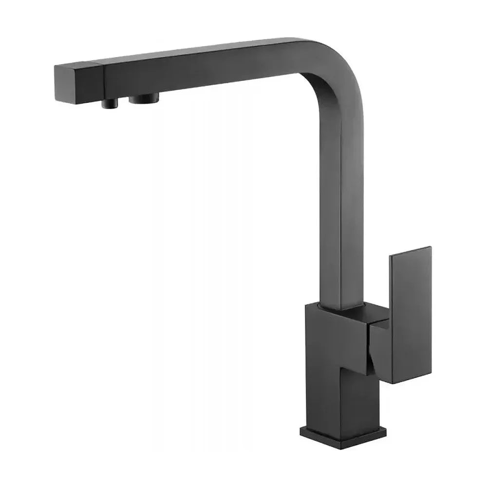 Grifo de cocina monomando de caño alto con osmosis en color negro mate Capri de Imex Imex
