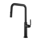 Rubinetto da cucina monocomando estraibile con diffusore doppio getto finitura nero opaco Niza di Imex