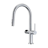 Kitchen Faucet Single Lever Pull Out with Motion Sensor and Digital Panel Chrome Finish Turin by Imex
