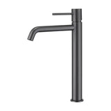 Tall bathroom sink faucet with 25 mm ceramic cartridge, brass construction, black gun metal finish Monza by Imex