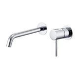 Single lever wall mounted concealed bathroom faucet without access box chrome plated brass Monza by Imex