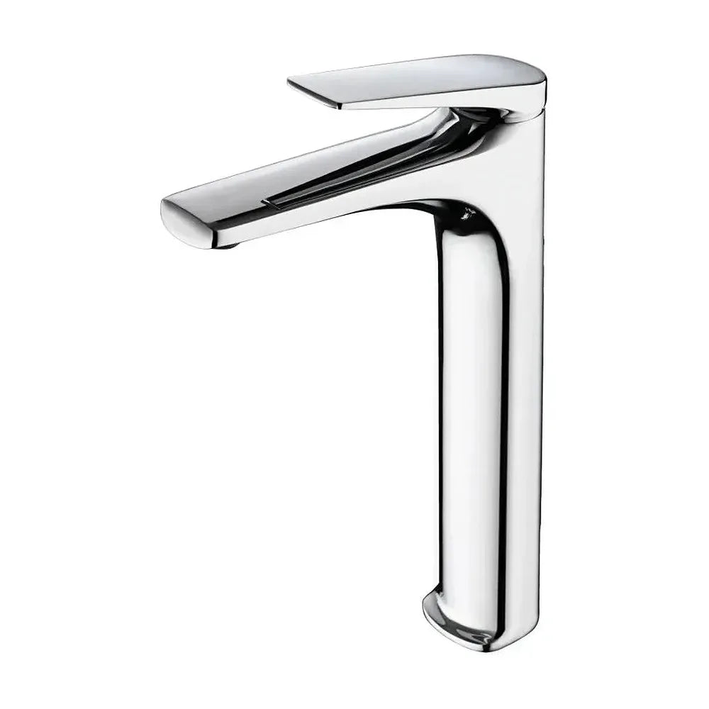 Grifo monomando con caño alto para lavabo fabricado en latón con acabado cromado Delos de Imex Imex
