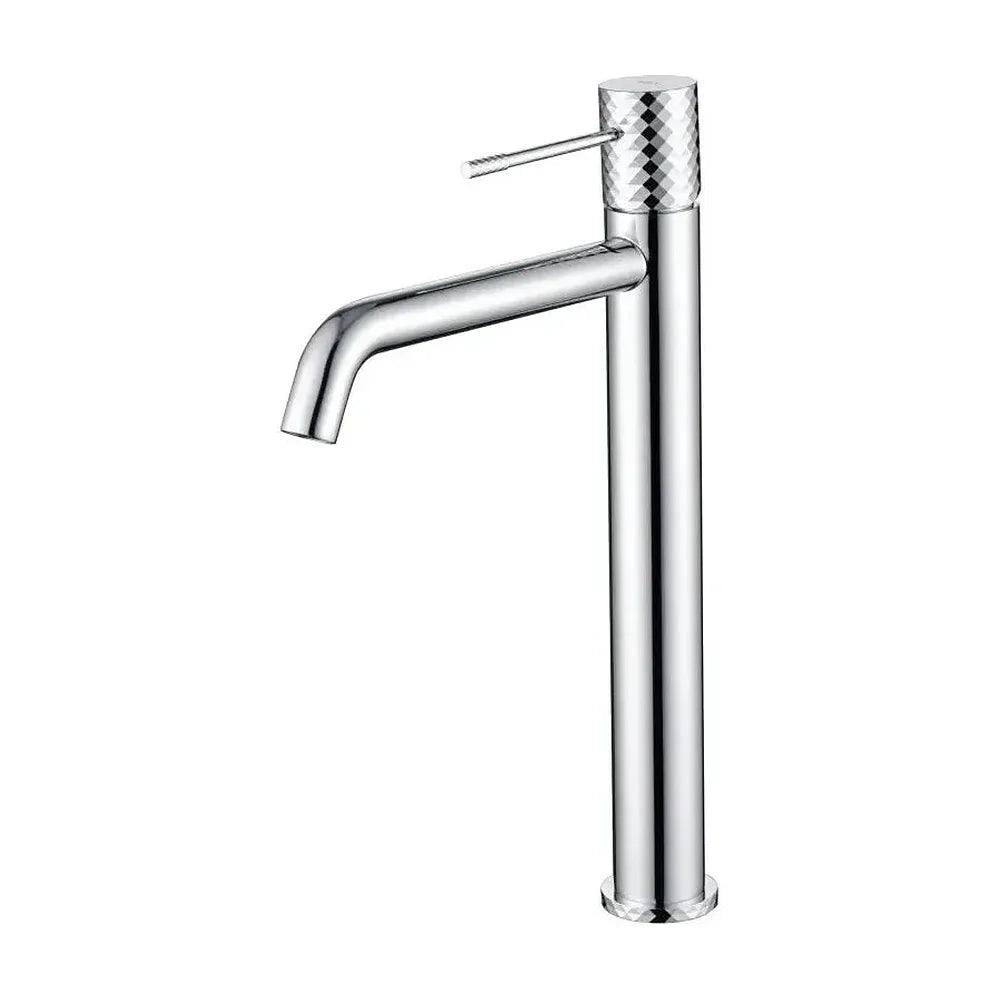 Grifo monomando con caño alto para lavabo hecho de latón con acabado cromado Genova de Imex Imex